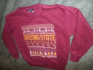 Youth Arizona State Sun Devils Maroon Hockey Sweater size M or L (B17) - Picture 1 of 3
