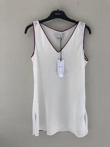 Beautiful PAUL SMITH Women Cream SILK Sleeveless Top Size UK8 EU38 BNWT £270 - Picture 1 of 10