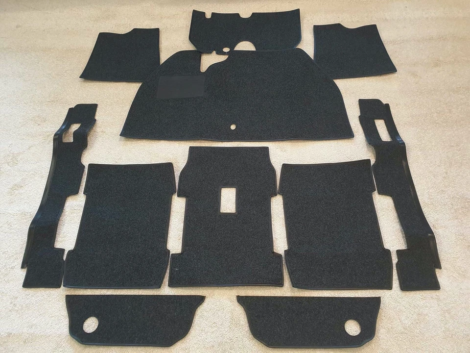 Set tappeto interno VW Maggiolino 1200 75-85 feltro con bordo protezione tacco
