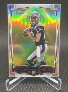 Jimmy Garoppolo 2014 Topps cromo #150 novato radiocontrol refractor SP  - Imagen 1 de 2