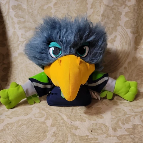Seattle Seahawks Blitz Mascot Puppet NFL Licensed Plush Stuffed Mascot 12th Man Cover