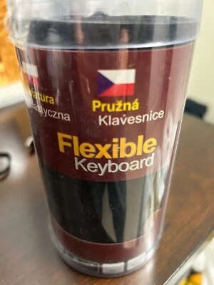 Waterproof Silicone Keyboard Foldable Flexible USB Dustproof DirtProof Full Size - Image 1 of 4