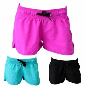 New Womens Casual Training Running Jogging Gym Sport Shorts Elastic Waist - Picture 1 of 13
