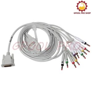 For CONTEC ECG EKG Machine ECG300G ECG1200G ECG90A 12-Lead ECG Cable Channe Wire - Picture 1 of 12