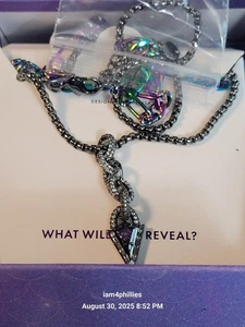 Bomb Party SIRENS NK27007 Seduction of The Sea, Amethyst Cubic Zirconia Hematite - Picture 1 of 5