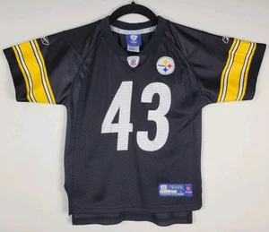 Maglia calcio Troy Polamalu #43 Pittsburgh Steelers NFL Reebok bambino taglia L 7 - Foto 1 di 19