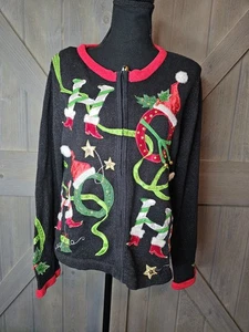 Suéter de Navidad Vintage Design Options de Phillip & Jane talla mediana - Imagen 1 de 4