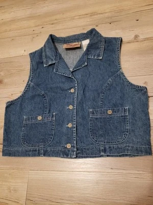 Chaleco vaquero para mujer Studio Ease talla Petite 12 de colección Foto 1 de 4