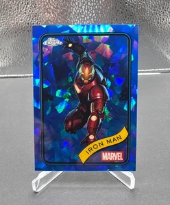 2025 Topps Chrome Marvel Sapphire Iron Man Base Card #1 - Picture 1 of 2