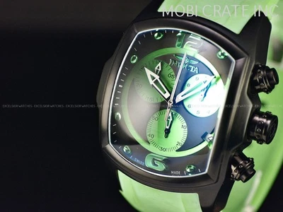 Raro Reloj Invicta 47mm Lupah Revolution Verde Negro Hecho en Suiza Cronógrafo SS Foto 1 de 4