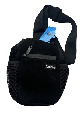NEW Cookies Black Crossbody Bag with Adjustable Strap Smell Proof - Image 1 of 4