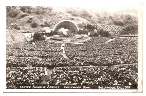 RPPC Easter Sunrise Service, Hollywood Bowl, Hollywood, California - Imagen 1 de 2