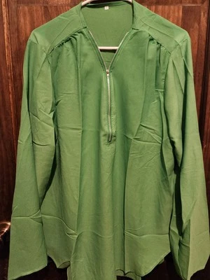  Blusa Camisa Top Mujer con Cremallera Talla Grande 2X Verde Excelente Estado  Foto 1 de 4