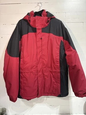 L.L. Bean Reg OHMQ1 Masculino XL Vermelho/Preto Isolado Ski Parka PrimaLoft Isolamento - Imagem 1 de 4