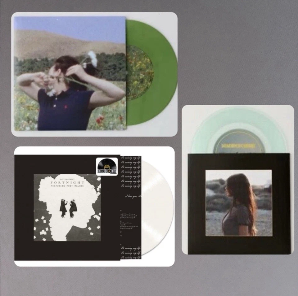 NEW TAYLOR SWIFT, BILLIE EILLISH, MADISON BEER 7 INCH VINYLS - Image 1 of 4