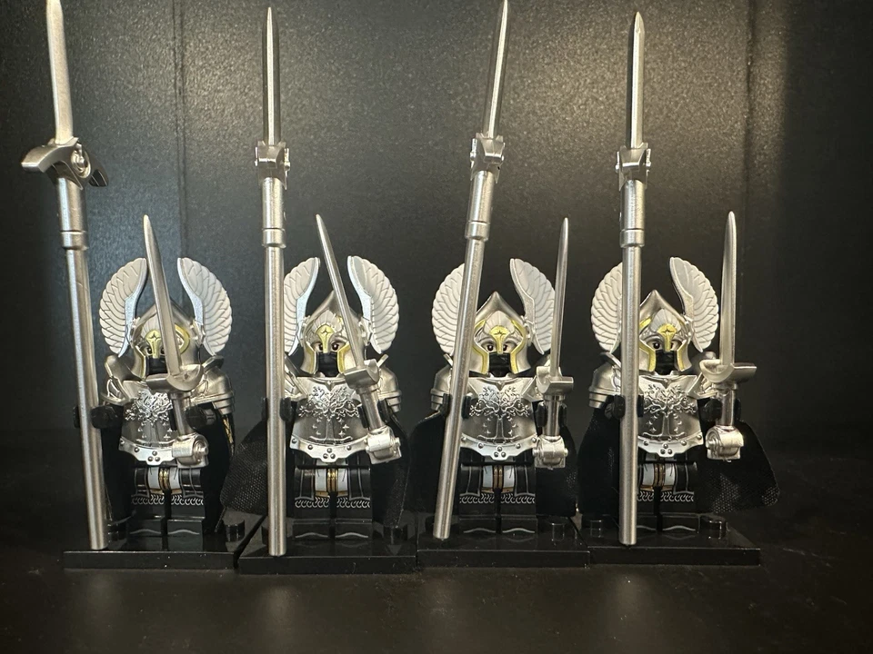 Lego LOTR personalizado Guardia Real Gondor Soldados LOTE Foto 1 de 3