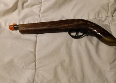 Antique Wood Toy Gun With Trigger & Hammer. - Image 1 of 3