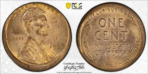 1936 P Broadstruck Error Lincoln Wheat Cent PCGS MS 64 RB - Picture 1 of 4