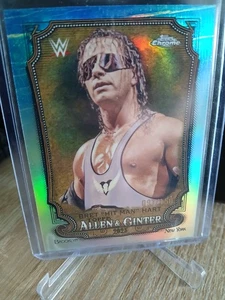 Bret Hitman Hart 2025 Topps Chrome WWE ALLEN & GINTER BLUE REFRACTOR /150 - Bild 1 von 1