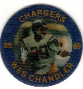 1983 7-Eleven Slurpee Super Star Sports Coin #11 Wes Chandler NFL Collectible - Picture 1 of 2