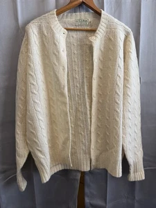 Vintage LL Bean Wolle Zopfmuster Cardigan Pullover leicht 80er 90er Gr. 46 XL - Bild 1 von 8
