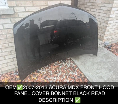 OEM✅2007-2013 ACURA MDX CAPÓ DELANTERO PANEL CUBIERTA CAPÓ NEGRO LEER DESCRIPCIÓN ✅ Foto 1 de 4