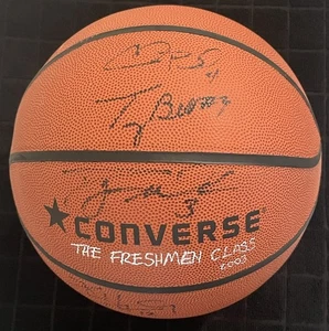 Dwyane Wade, Chris Bosh 2003 FreshMan Class pallacanestro firmato 5 firme JSA - Foto 1 di 7