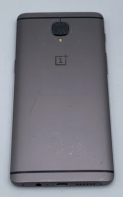 OnePlus 3T Dual A3000 128GB Gray Unlocked Android Smartphone Fair - Image 1 of 4