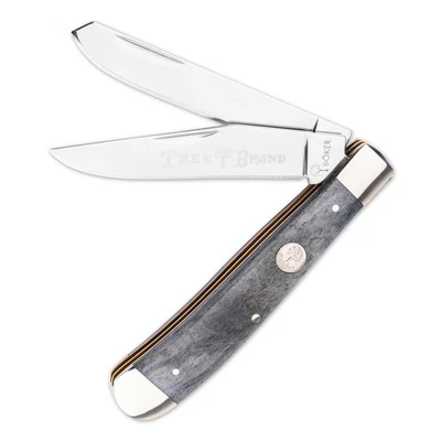 Cuchillo de Bolsillo BOKER® Treebrand Trapper Hueso Gris Suave EDC D2 Junta Deslizante - 110827 Foto 1 de 4
