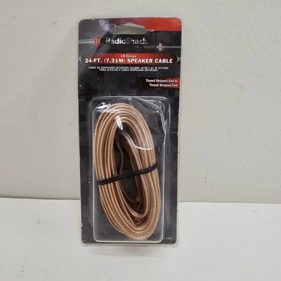 RADIO SHACK 42-2456 24FT. 18 Gauge SPEAKER CABLE sealed vintage - Image 1 of 4