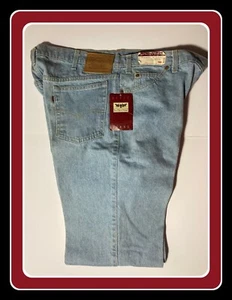 Pantalones de mezclilla vintage 1987 Two Horse Brand 549 Levis para hombre 42x32 DEADSTOCK cuero nuevos con etiquetas - Imagen 1 de 24