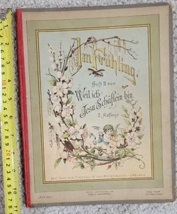 Antique Ernst Kaufmann German Children Book Color, Weil ich Jesu Schaflein bin - Bild 1 von 8