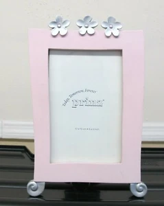 Photo Frame - Pink with flowers 4x6" - Picture 1 of 2
