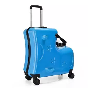 New Children Rolling Luggage Spinner 20 Inch Wheels Suitcase Kids Cabin Trolley - Picture 1 of 9