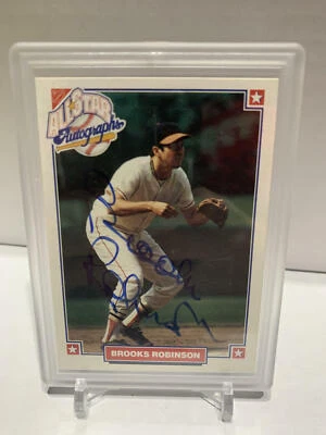 Autógrafos Brooks Robinson Salón de la fama 1993 Nabisco All Star con certificado de autenticidad autógrafo automático Foto 1 de 2