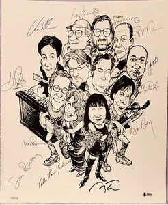 Rock Bottom Reste STEPHEN KING, MATT GROENING signiert von 12 Lithographien BAS - Bild 1 von 12