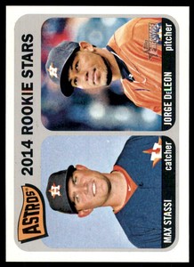 2014 Topps Heritage Jorge DeLeon/Max Stassi RC Houston Astros #409