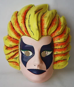 VERY RARE VINTAGE 80'S THUNDERCATS CHEETARA PLASTIC MASK GREECE GREEK NEW NOS ! - Picture 1 of 7