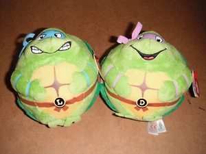 Beanie Ballz Leonardo Blue Mask & Donatello Purple Mask Set - Bild 1 von 2