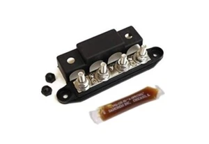 Barra colectora de 4 postes pernos de 3/8" y tornillo 3x #8 NEGRO con grasa eléctrica de cortesía - Imagen 1 de 4