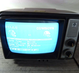 *RARO* TV da gioco retrò portatile vintage General Electric 11" in bianco e nero *funzionante* - Foto 1 di 13