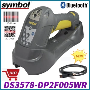 Symbol Motorola DS3578-DP Cordless Bluetooth 2D USB Barcode Scanner With Cradle - Picture 1 of 6