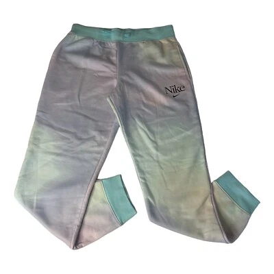 Nike Girls Gel Aura Club Sweat Pants Girls XL Tie Dye Joggers Purple & Blue NWT - Image 1 of 4