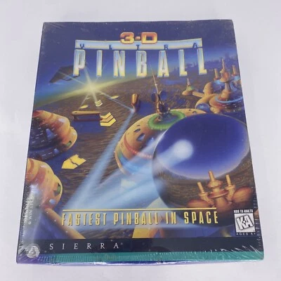 3D Ultra Pinball 1995 Sierra On-Line PC VIDEO GAME Big Box New Sealed - Image 1 of 4