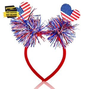 4Th of July Headband USA Hair Supplies Independence Day Bow Hair Decorations Pat - Picture 1 of 7