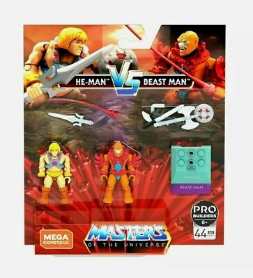Mega Construx Masters Of The Universe He-Man vs Beast Man NEW MOTU BLOKS LEGO - Image 1 of 4