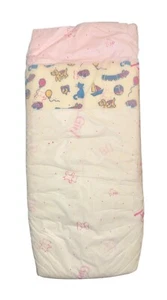 Vintage Kunststoff Baby Pflege Windel für Mädchen Größe XL bis 55lbs (importiert) - Bild 1 von 5