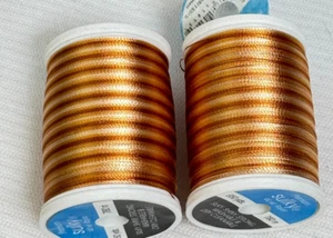 Sulky 40 wt rayon thread variegated Col.2118.- 850 yard spools Lot of 2 - Picture 1 of 6