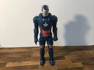 2013 MARVEL TITAN HERO SERIES - Iron Patriot IRON MAN 3 POSABLE 12' FIGURE - Picture 1 of 6