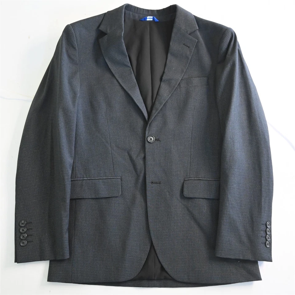 Apt 9 38S Black Check Essential Slim Fit Mens Blazer Jacket Sport Coat - Image 1 of 4